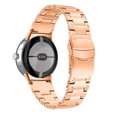  Lyxigt Metallarmband Google Pixel Watch / Watch 2 Ros&eacute;guld