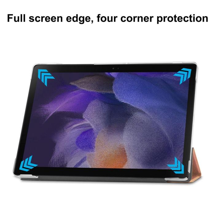 Bild 5,  Samsung Galaxy Tab A8 10.5 (2021) Fodral Tri-Fold Roséguld