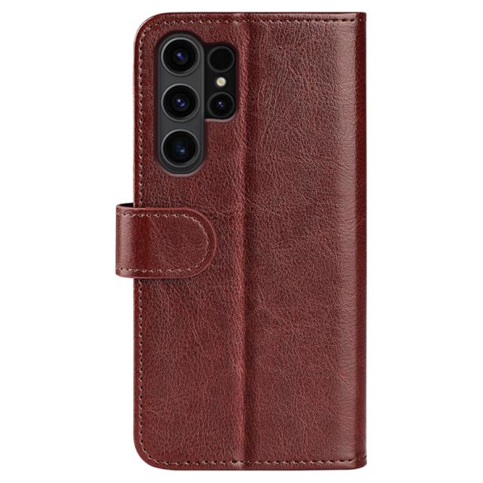 Bild 6,  Samsung Galaxy S24 Ultra Fodral Crazy Horse Läder Brun