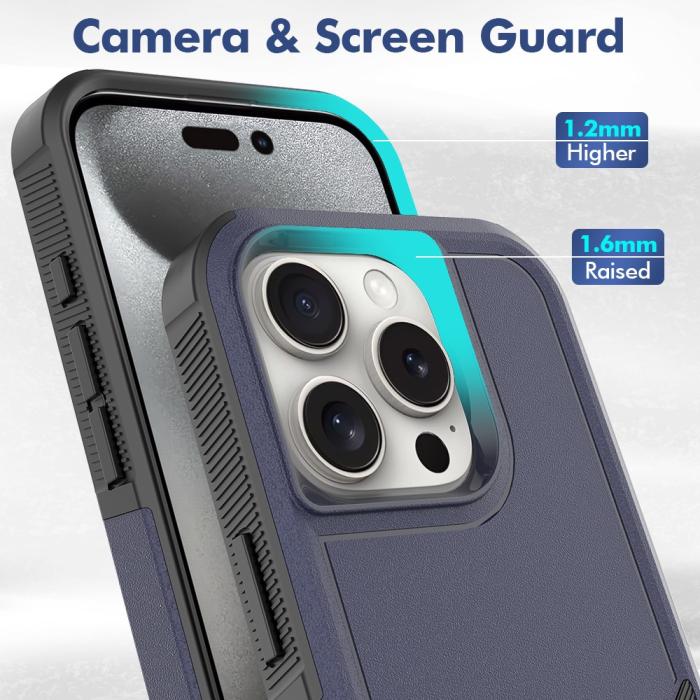 Bild 4,  iPhone 16 Pro Skal Extreme Shockproof Mörk Blå