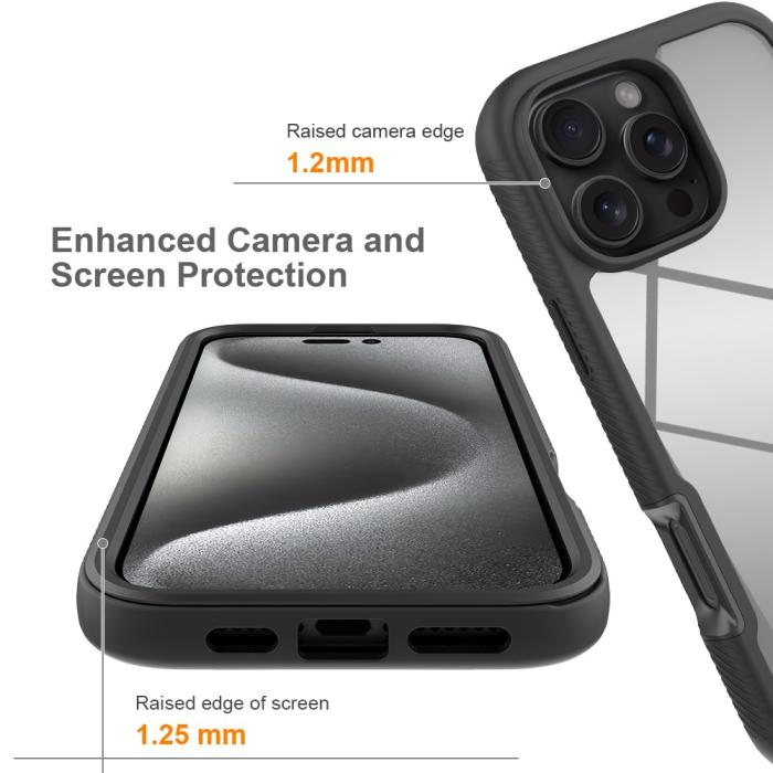 Bild 3,  iPhone 16 Pro Max Skal 360 Hybrid Defence Svart