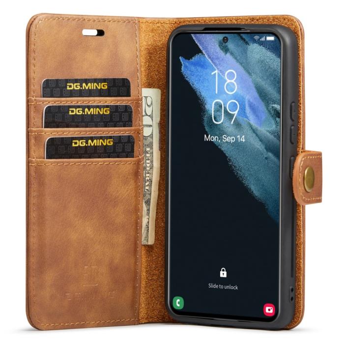 Bild 2, DG.MING DG.MING Galaxy S24 2in1 Magnet Fodral / Skal Brun