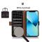  iPhone 15 Pro Max Fodral Krokodil Textur Svart