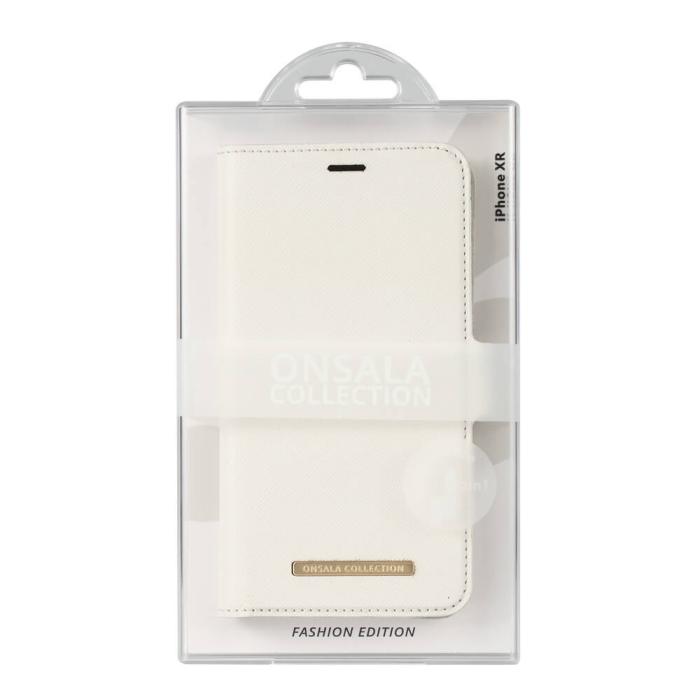 Bild 2, Onsala ONSALA iPhone XR 2in1 Magnet Fodral / Skal Saffiano White