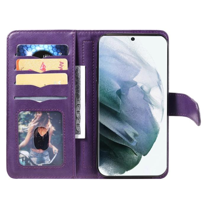 Bild 5,  Samsung Galaxy S22 Ultra Fodral 10-korts Flerfack Lila