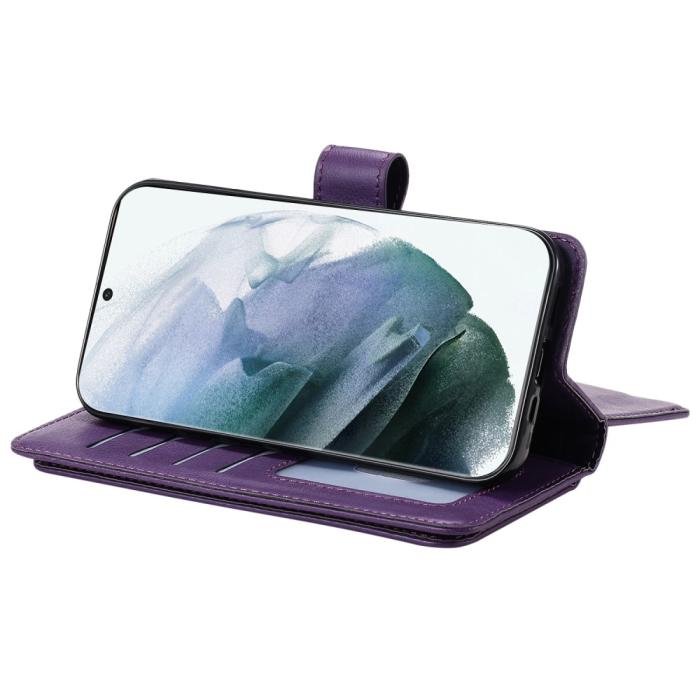 Bild 6,  Samsung Galaxy S22 Ultra Fodral 10-korts Flerfack Lila