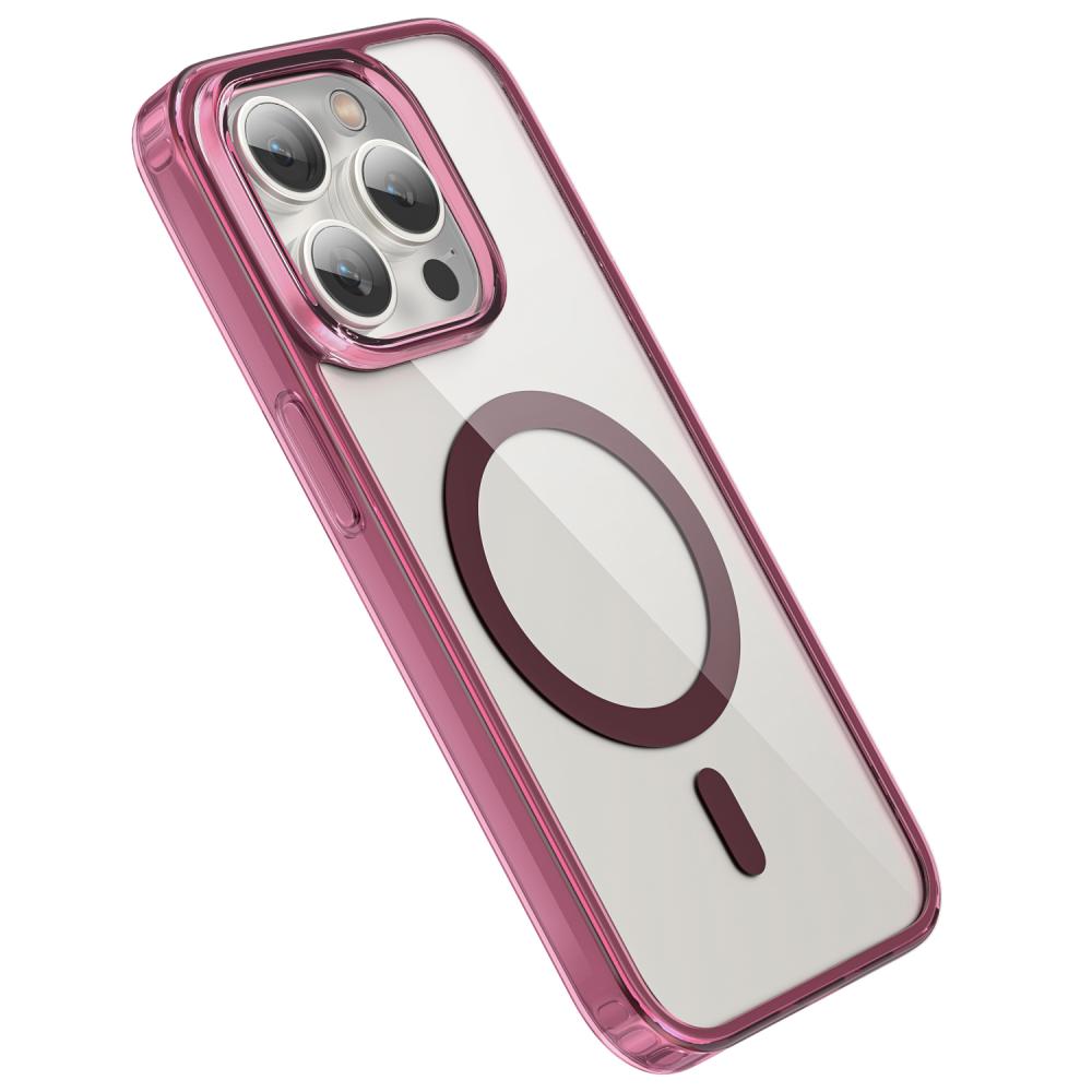 ColorPop ColorPop iPhone 15 Pro Max Skal CH MagSafe Transparent/Röd