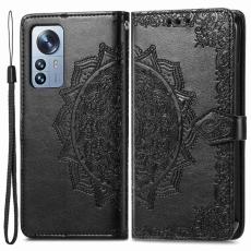  Xiaomi 12T / 12T Pro Fodral Mandala L&auml;der Svart