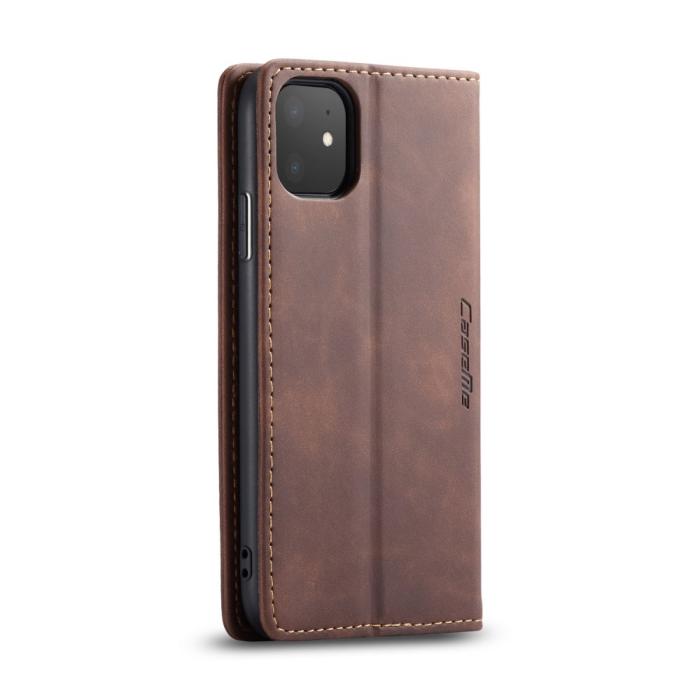 Bild 2, CASEME iPhone 11 - CASEME Plånboksfodral - Brun