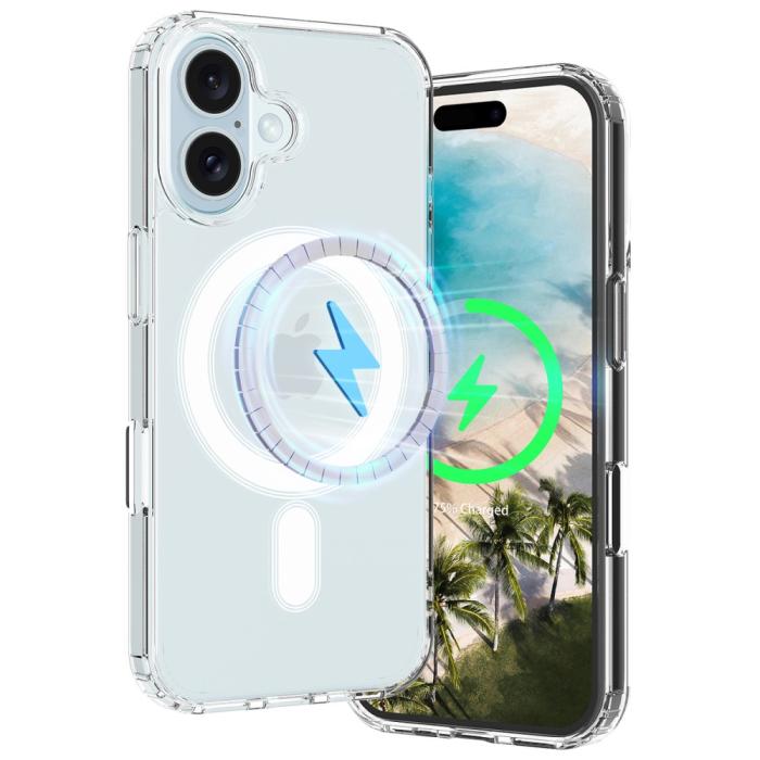 Bild 6,  iPhone 16 Skal MagSafe Akryl/TPU Transparent