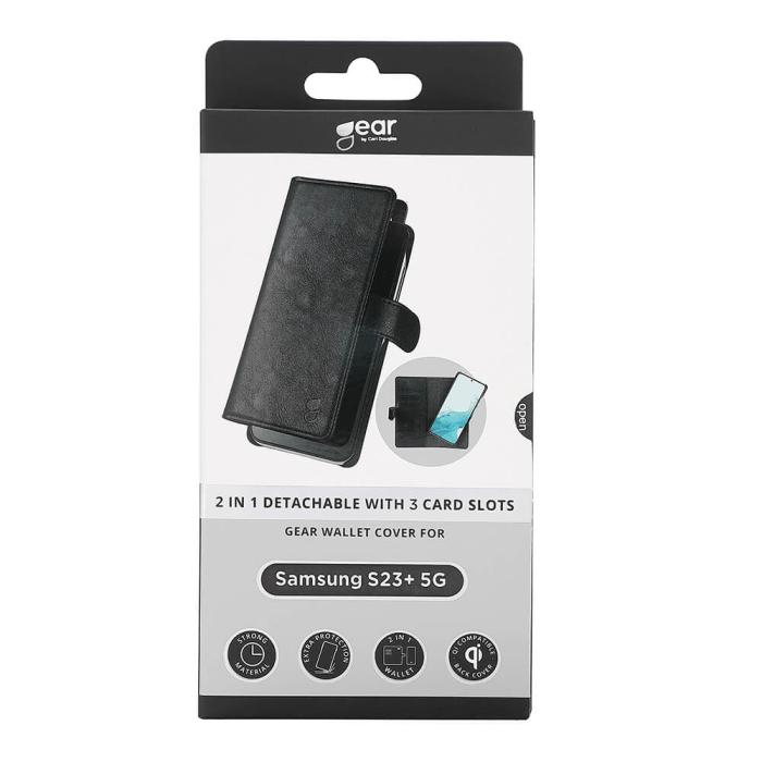 Bild 2, Gear GEAR Samsung Galaxy S23 Plus 2in1 Magnet Fodral / Skal Svart