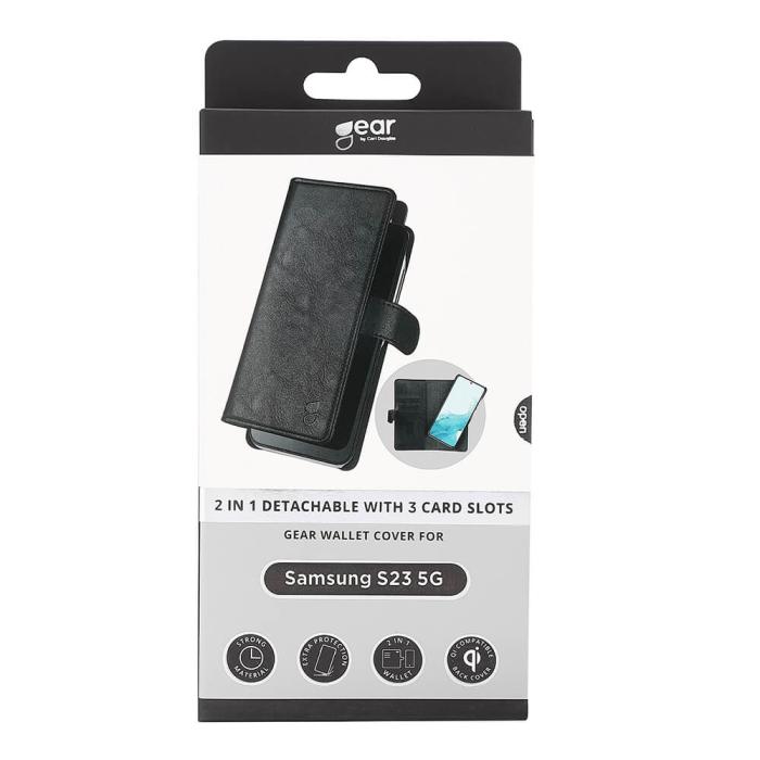 Bild 2, Gear GEAR Samsung Galaxy S23 2in1 Magnet Fodral / Skal Svart