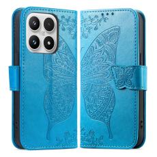  Xiaomi 17 Fodral L&auml;der Fj&auml;ril Ljus Bl&aring;