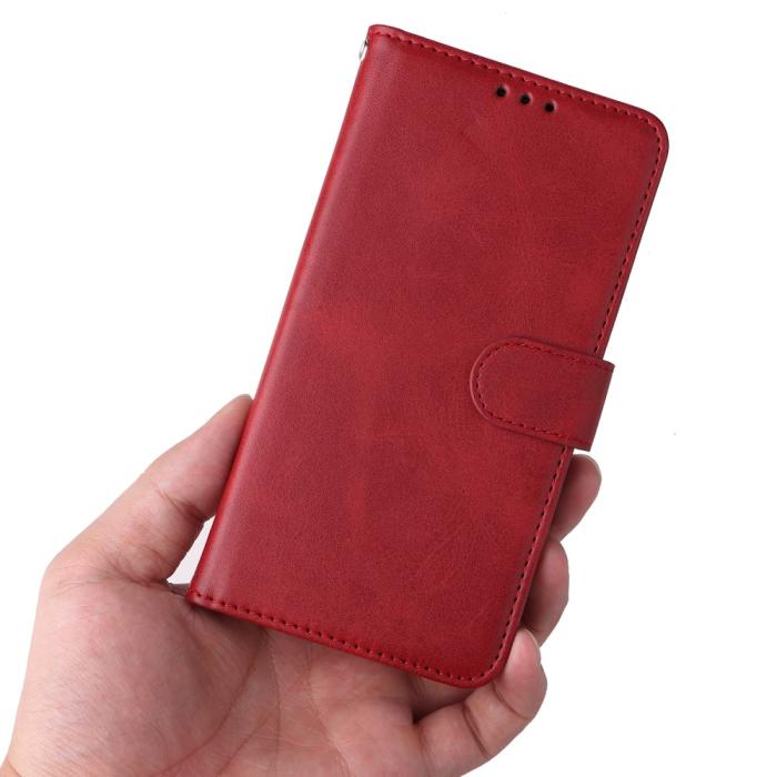 Bild 6,  Samsung Galaxy A34 5G Fodral Läder Röd