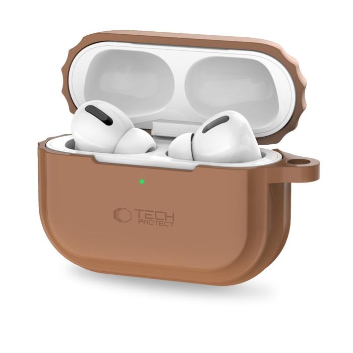 Bild 4, Tech-Protect Tech-Protect AirPods Pro 1/2 Skal Silikon Rope Chocolate Brown