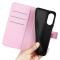  Sony Xperia 5 V Fodral Litchi Textur Ljus Rosa