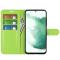  Samsung Galaxy S23 Plus Fodral Litchi Läder Grön
