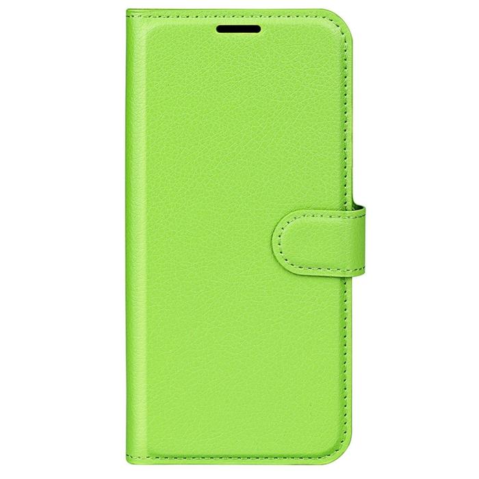 Bild 5,  Samsung Galaxy S23 Plus Fodral Litchi Läder Grön