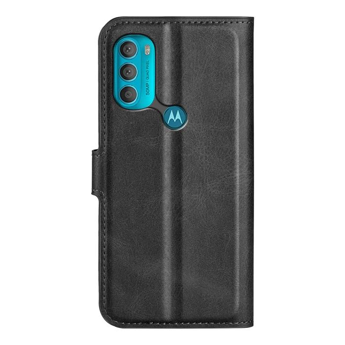 Bild 3,  Motorola Moto G71 Fodral Solid Läder Svart
