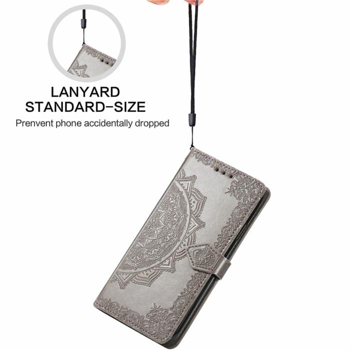 Bild 6,  Samsung Galaxy A16 Fodral Med Mandala Tryck Grå