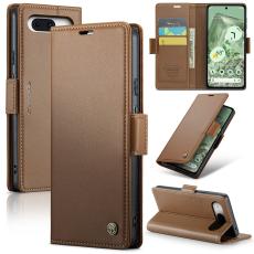 CASEME CASEME Google Pixel 8A Fodral L&auml;der RFID Brun