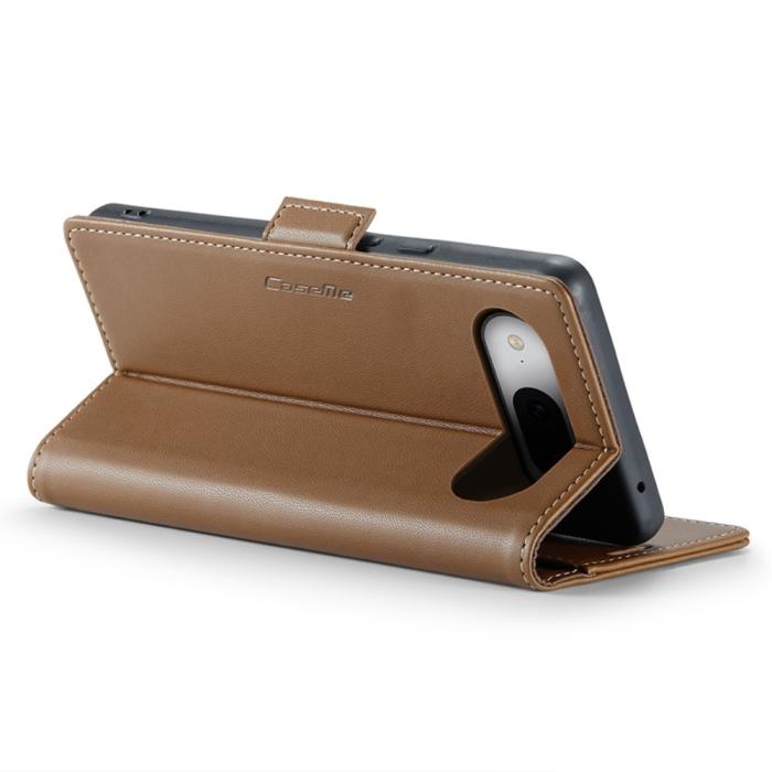 Bild 3, CASEME CASEME Google Pixel 8A Fodral Läder RFID Brun