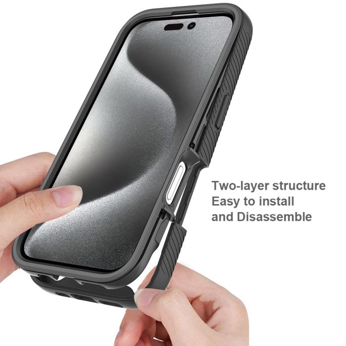 Bild 2,  iPhone 16 Pro Skal 360 Hybrid Defence Svart