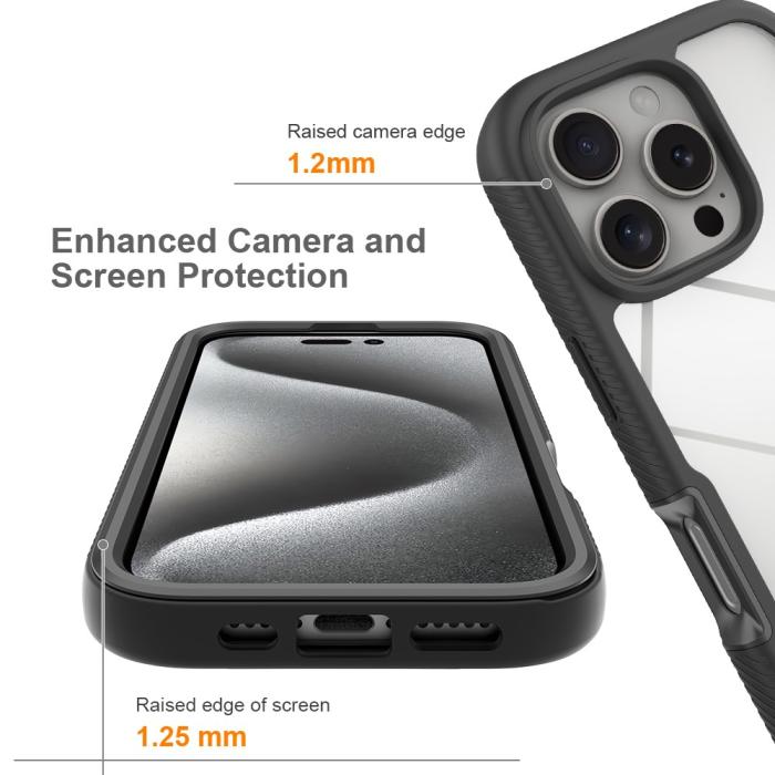 Bild 3,  iPhone 16 Pro Skal 360 Hybrid Defence Svart