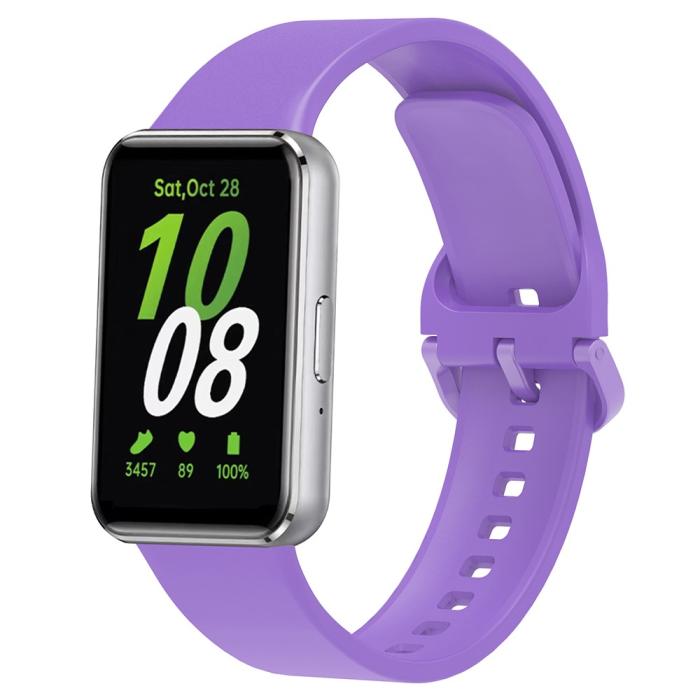 Bild 2,  Samsung Galaxy Watch Fit 3 Skal / Armband Silikon Lila