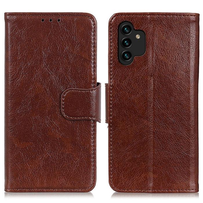 Bild 2,  Samsung Galaxy A13 4G Fodral Nappa Läder Brun