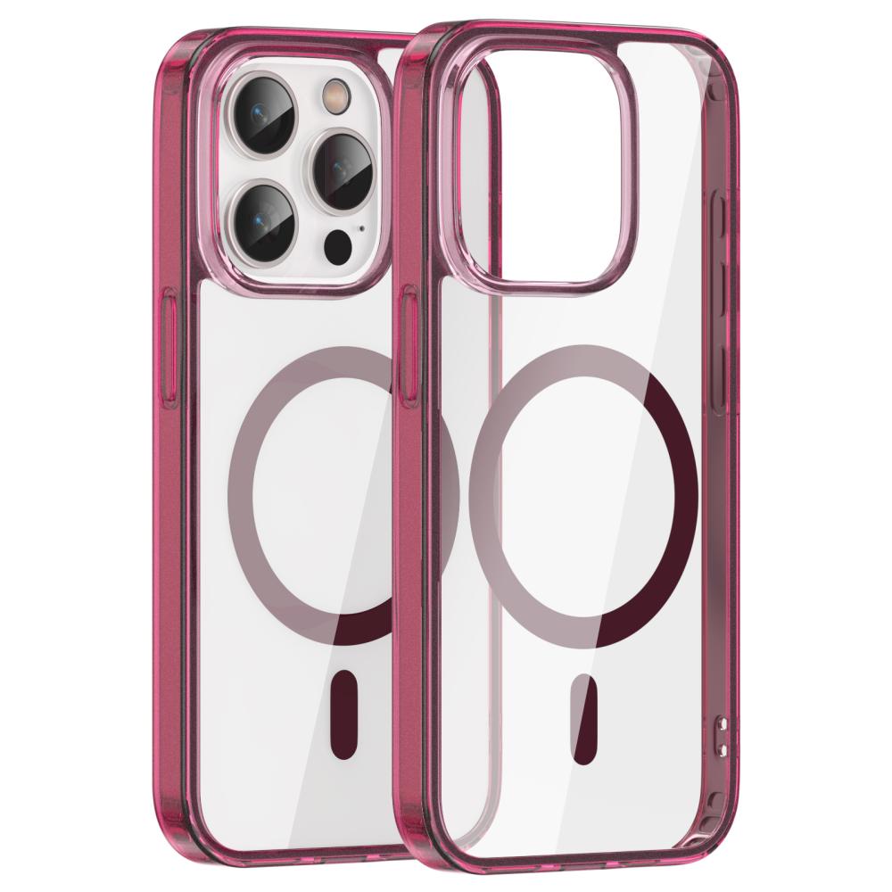 ColorPop ColorPop iPhone 15 Pro Skal CH MagSafe Transparent/Röd