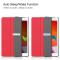  iPad 10.2 2019/2020/2021 Fodral Tri-Fold Röd