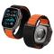 Spigen Spigen Apple Watch 42/44/45/46/49 mm Armband Svart/Orange