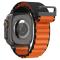 Spigen Spigen Apple Watch 42/44/45/46/49 mm Armband Svart/Orange