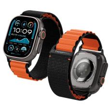 Spigen Spigen Apple Watch 42/44/45/46/49 mm Armband Svart/Orange