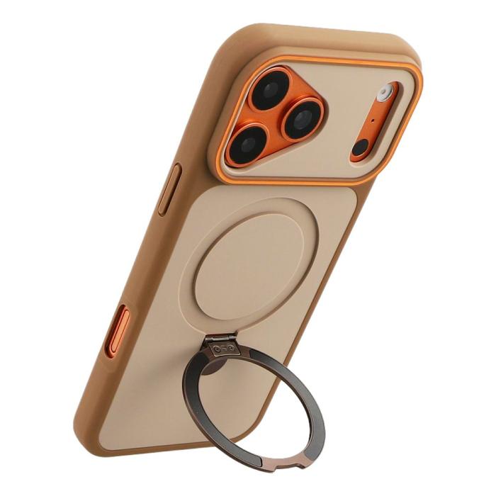 Bild 3,  iPhone 18 Pro Max/17 Pro Max Skal MagSafe Stativ Brun