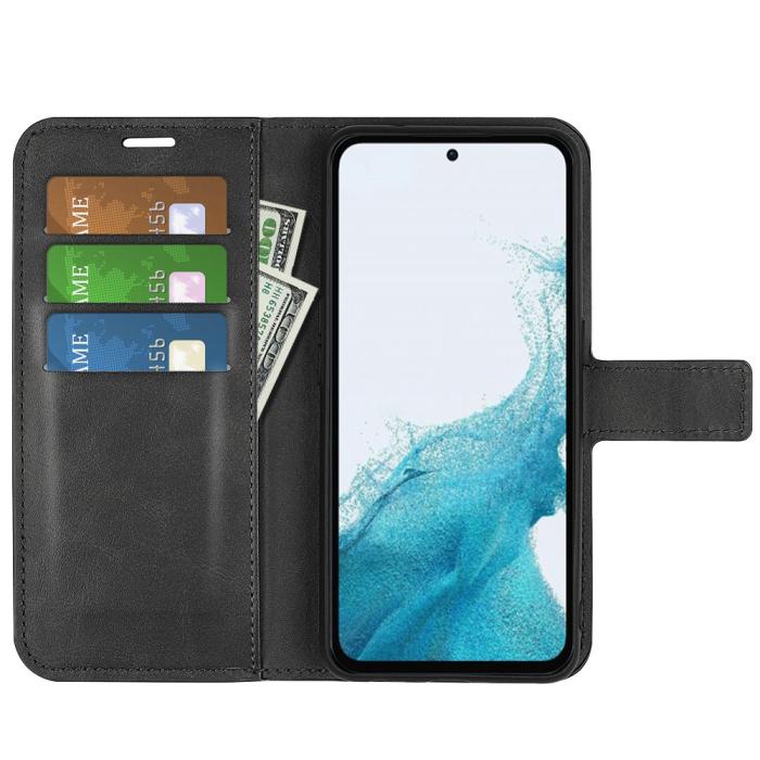 Bild 2,  Samsung Galaxy A54 5G Fodral Läder Svart