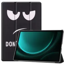  Galaxy Tab S9 FE Plus Fodral Tri-Fold L&auml;der Dont Touch
