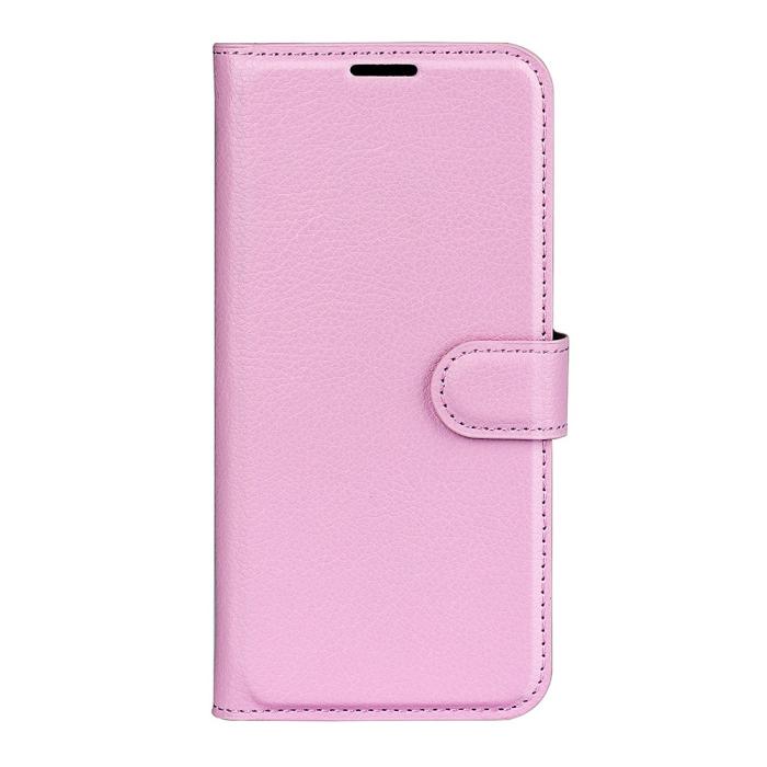Bild 6,  Sony Xperia 5 V Fodral Litchi Textur Ljus Rosa