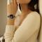  Google Pixel Watch / Watch 2 Metal Bling Armband Svart