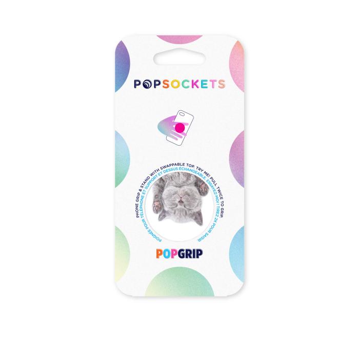 Bild 2, PopSockets PopSockets Avtagbart Grip med Ställfunktion Cat Nap