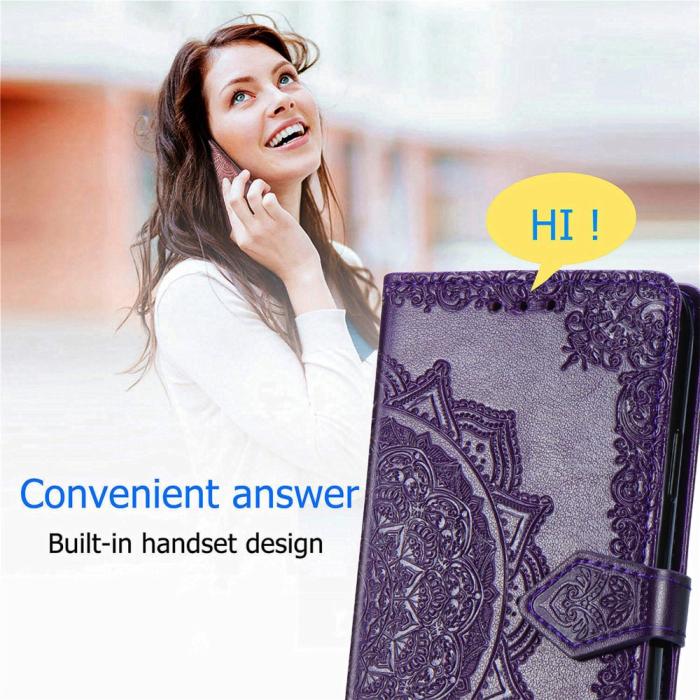 Bild 5,  Samsung Galaxy A16 Fodral Med Mandala Tryck Lila