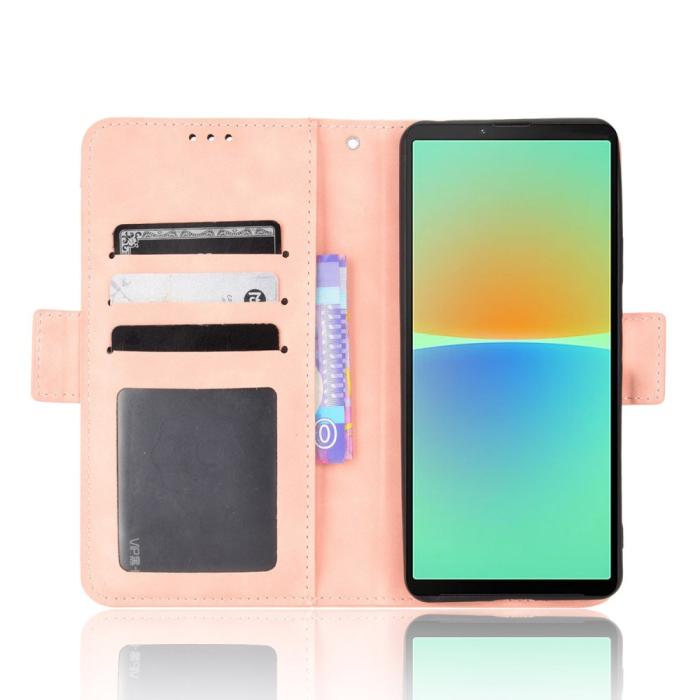 Bild 2,  Sony Xperia 10 V Fodral Med Avtagbart Kortfodral Rosa