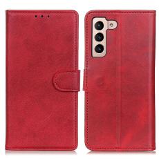  Samsung Galaxy S22 Plus Fodral Solid L&auml;der R&ouml;d