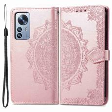  Xiaomi 12T / 12T Pro Fodral Mandala L&auml;der Ros&eacute;guld