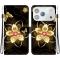  iPhone 17 Pro Fodral Med Tryck Guld Blomma