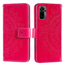  Xiaomi Redmi Note 10S - Mandala L&auml;der Fodral - R&ouml;d