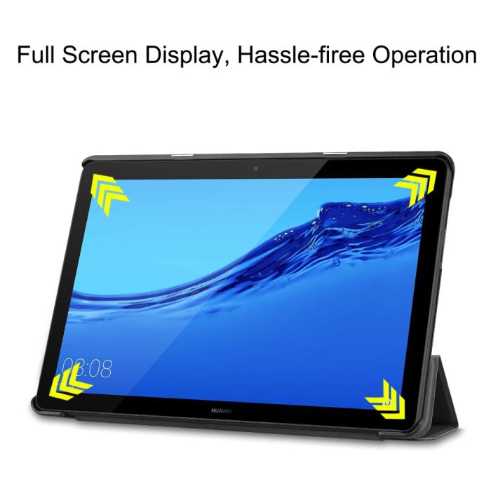 Bild 5,  Huawei MediaPad T5 10 - Tri-Fold Fodral - Svart