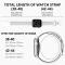 ColorPop Sportarmband Dual-Color Apple Watch 42/44/45/46/49 mm (S/M) Vit/Svart