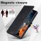 LC.IMEEKE LC.IMEEKE Galaxy S23 Ultra Fodral RFID Magnetisk Stängning Svart